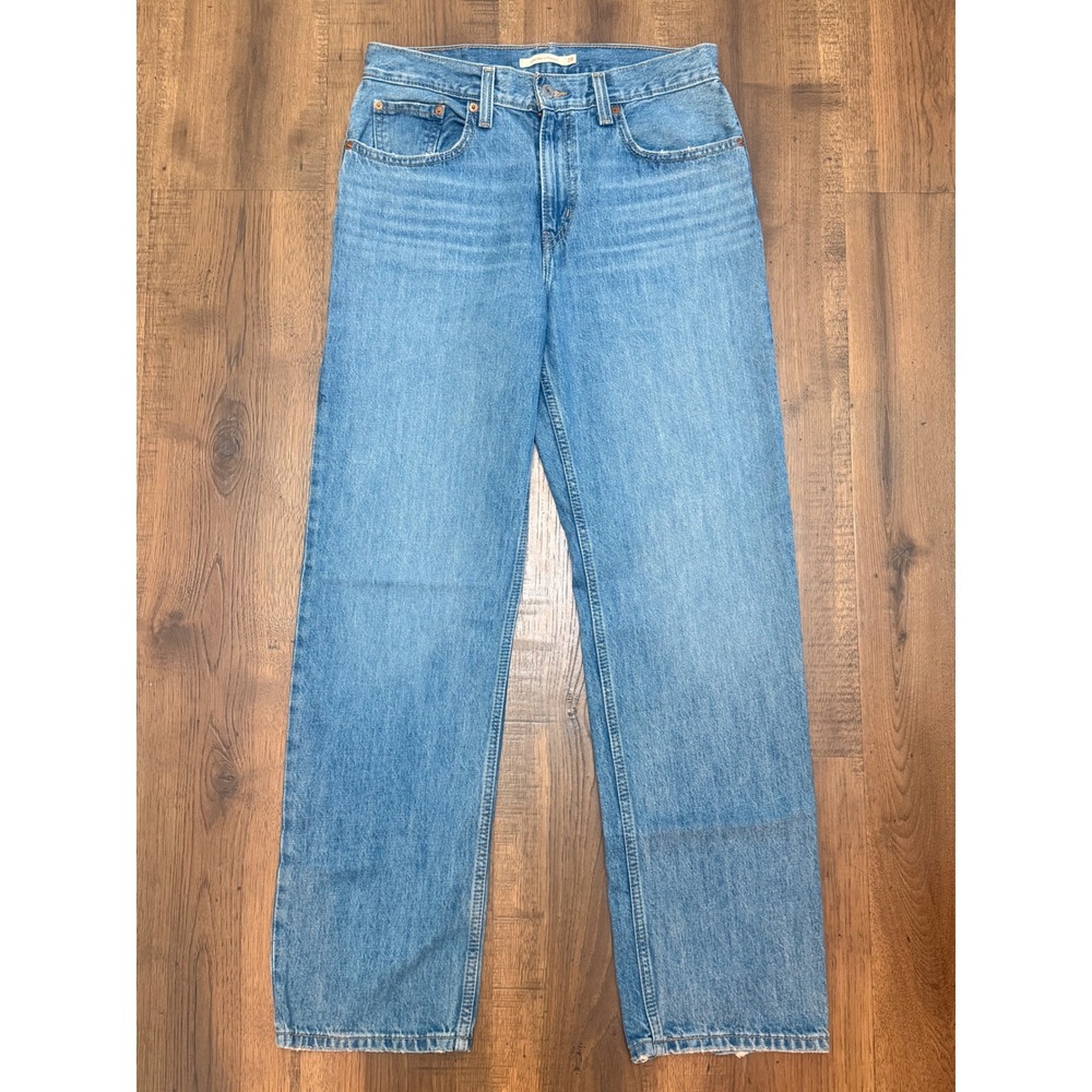Levis Low Pro Straight Jeans Womens 28 Medium Wash Blue Denim Low Rise Pants